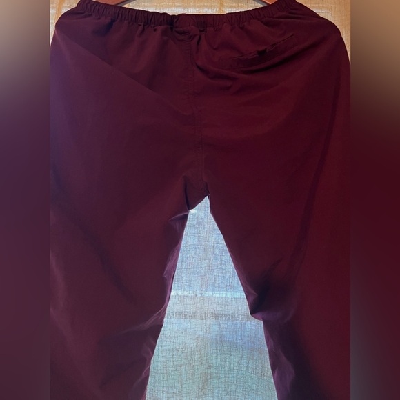 Vintage express maroon burgundy cargo Velcro pants size medium waist 28 in - Picture 5 of 15